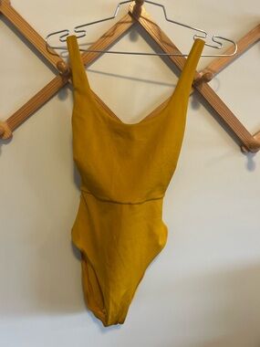 Left On Friday Mustard Yellow One-Piece Swimsuit